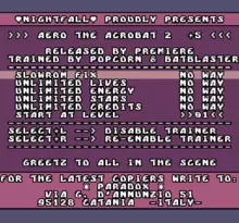Image n° 4 - screenshots  : Aero the Acro-Bat 2